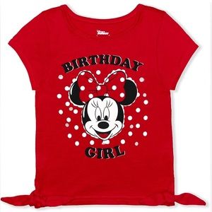 Disney - Minnie Mouse Girls Single Birthday Tee